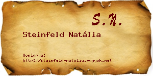 Steinfeld Natália névjegykártya